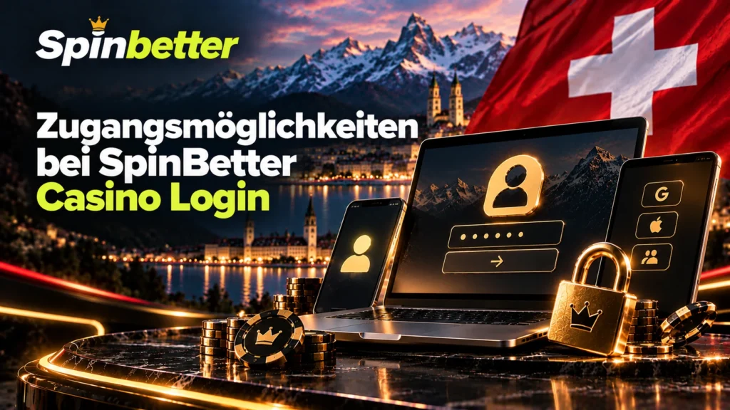 Zugangsmöglichkeiten bei SpinBetter Casino Login