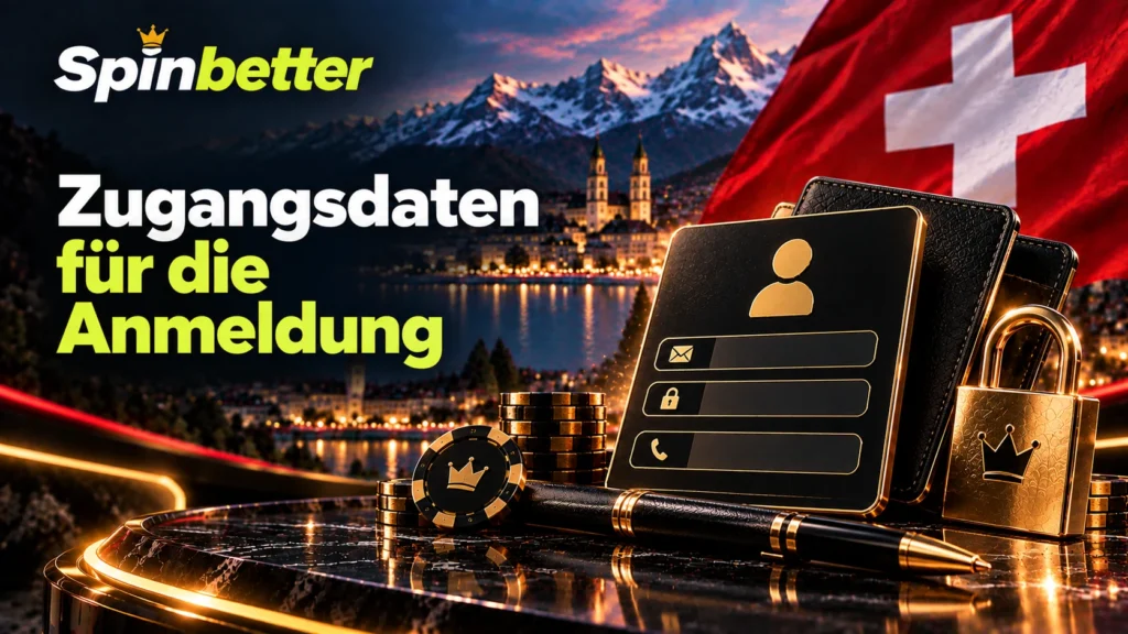 Zugangsdaten für die Anmeldung